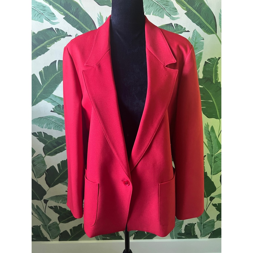 Ms. Blake by Devon Blazer Women 38 16 Red